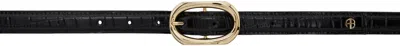Anine Bing Black Mara Belt