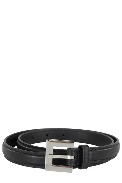 Anine Bing Black Nicola Belt In Metallic