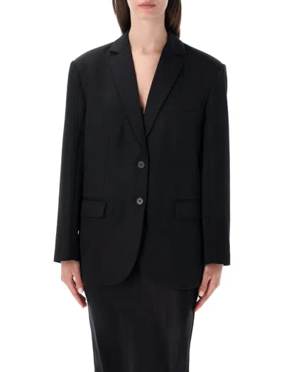 Anine Bing Black Notched Lapel Blazer