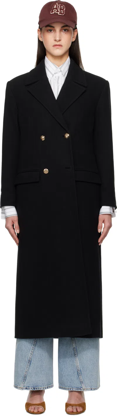 Anine Bing Black Raleigh Coat