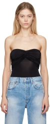 Anine Bing Black Ravine Bodysuit In Black