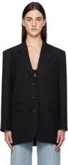 Anine Bing Black Sara Blazer In Black
