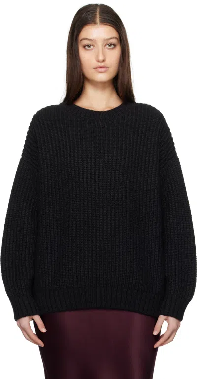 Anine Bing Black Sydney Crew Jumper
