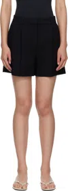 Anine Bing Pleated Trent Tailored Shorts In Black