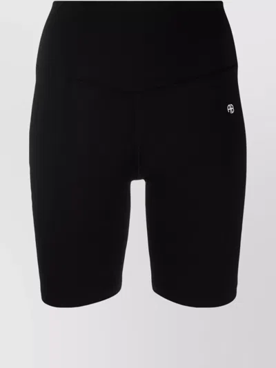 Anine Bing Blake Stretch Biker Shorts In Black