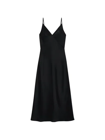 Anine Bing Blanca Midi Dress In Black