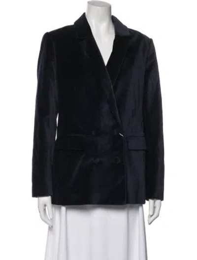 Pre-owned Anine Bing Blazer In Blue
