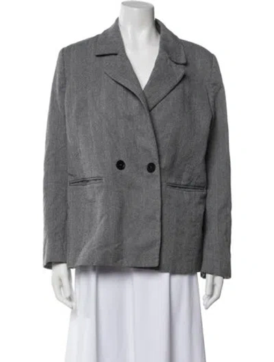 Pre-owned Anine Bing Blazer In Gray
