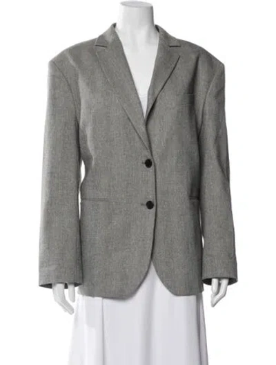 Pre-owned Anine Bing Blazer In Silver