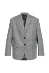 Anine Bing Blazer With Plaid Pattern In Red
