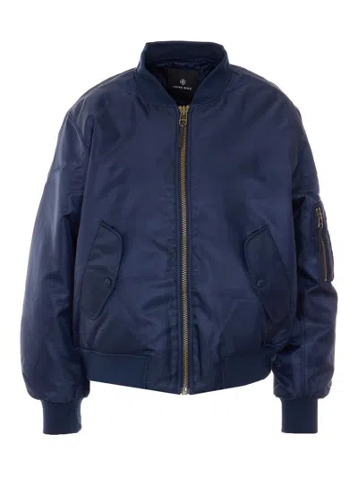 Anine Bing Blue Leon Bomber