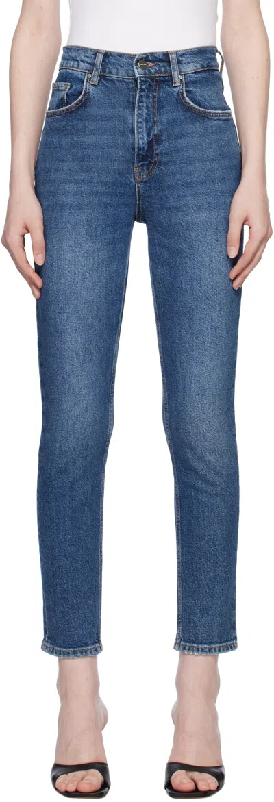 Anine Bing Samara Jean In Mid Indigo