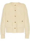 Anine Bing Bobbi Cardigan In Neutrals