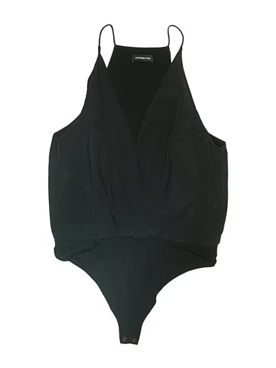 Pre-owned Anine Bing Bodysuit In Black