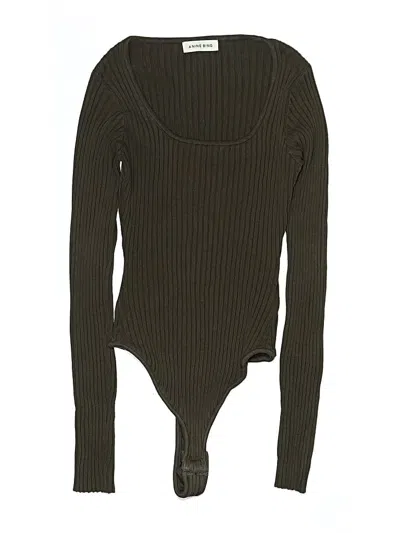 Pre-owned Anine Bing Bodysuit In Green