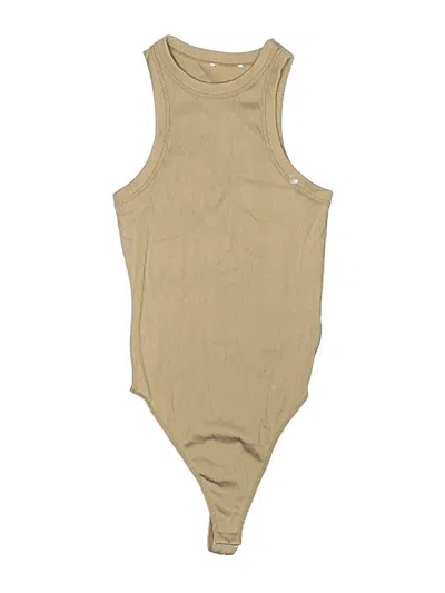 Pre-owned Anine Bing Bodysuit In Tan