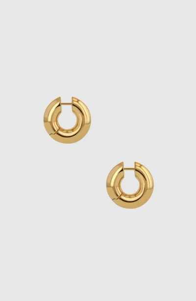 Anine Bing Bold Link Hoop Earrings In Gold