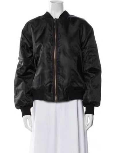 Pre-owned Anine Bing Bomber Jacket In Black