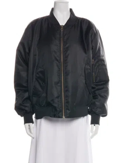 Pre-owned Anine Bing Bomber Jacket In Black