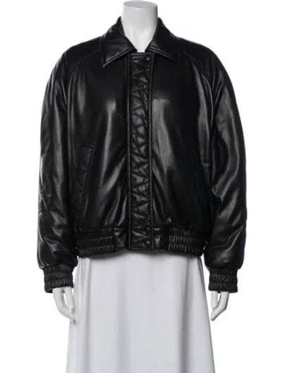 Pre-owned Anine Bing Bomber Jacket In Black