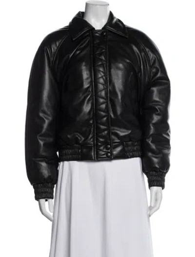 Pre-owned Anine Bing Bomber Jacket In Black