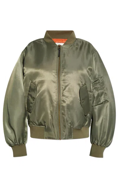 Anine Bing Bomber Jacket In Green