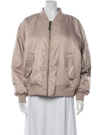 Pre-owned Anine Bing Bomber Jacket W/ Tags In Neutrals