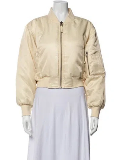 Pre-owned Anine Bing Bomber Jacket In Yellow