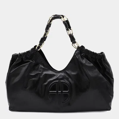 ANINE BING ANINE BING BLACK LEATHER KATE TOTE BAG