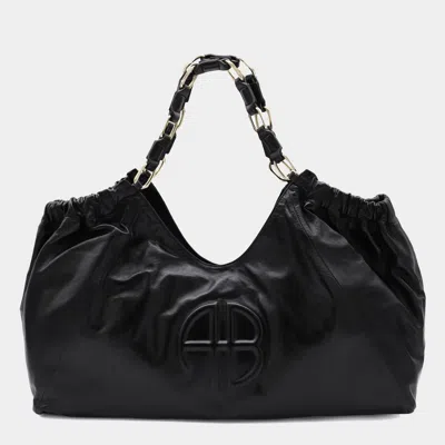 ANINE BING ANINE BING BLACK LEATHER KATE TOTE BAG
