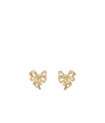 Anine Bing Bow Earrings In Gold