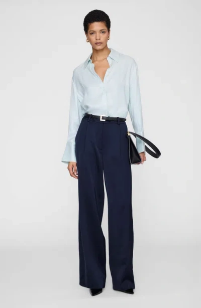 Anine Bing Bridget Shirt In Blue