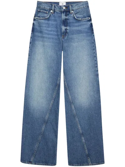 Anine Bing Brie Denim Jeans In Blue