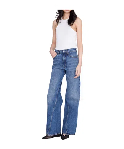 Anine Bing Brie Jean Straight Leg Jeans In Multi