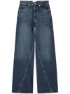 Anine Bing Briley Straight-leg Jeans In 蓝色