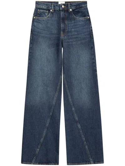 Anine Bing Briley Straight-leg Jeans In Blue