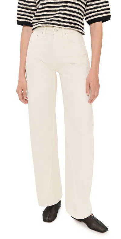 Anine Bing Brie Jeans Cream In Neutral