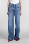 Anine Bing Briley Straight-leg Jeans In Blu