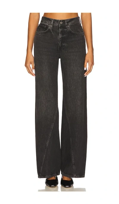 Anine Bing Brie Jeans Washed Black