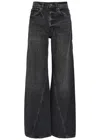 Anine Bing Brie Wide-leg Jeans In Black