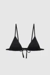 Anine Bing Brielle Bikini Top In Black In Black