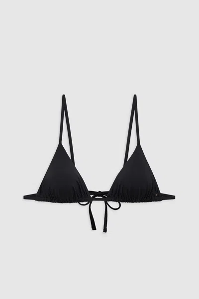 Anine Bing Brielle Bikini Top In Black