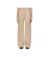 ANINE BING BRILEY CURVED-SEAM TWILL TROUSERS