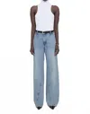 Anine Bing Curved Brie Wide-leg Jeans In Blue