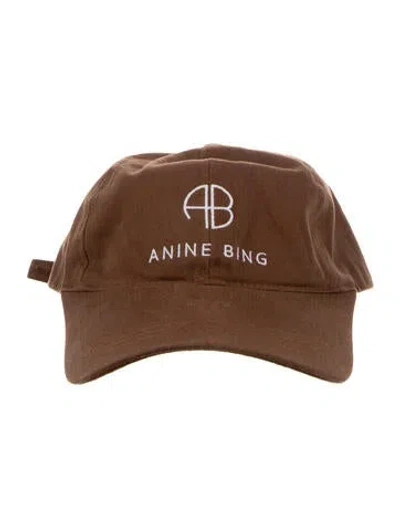 Pre-owned Anine Bing Brown Baseball Hat