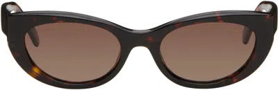 Anine Bing Brown Canned Sunglasses In Multi