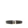 Anine Bing Crocodile-embossed Belt In Blue