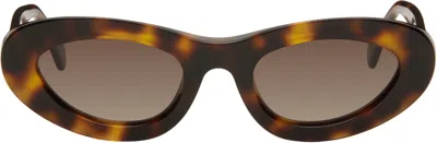 Anine Bing Brown Roma Sunglasses In Black