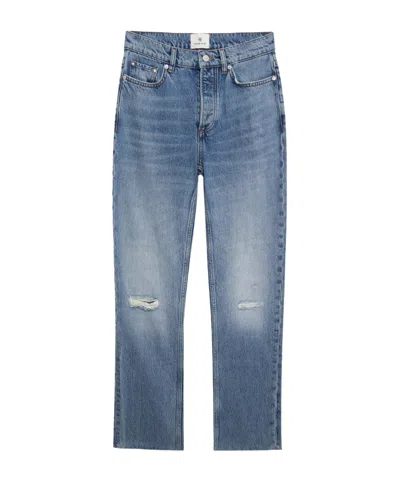 ANINE BING BRUNO DESTRUCTED FRAYED JEANS