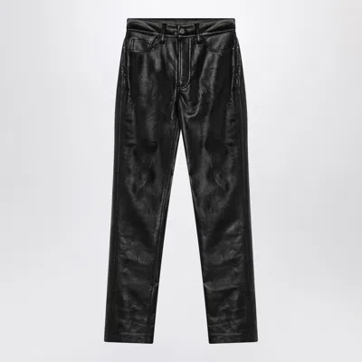 ANINE BING ANINE BING BRUNO PANTS IN BLACK REGENERATED LEATHER